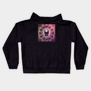 skull, zodiac signs, Calendar Kids Hoodie